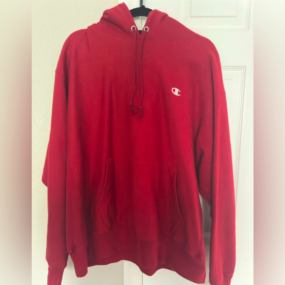 EUC hoodie pull over Champion